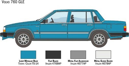 Maquette ITALERI Volvo 760 GLE 1/24 - À Assembler Et Peindre - ITA3623