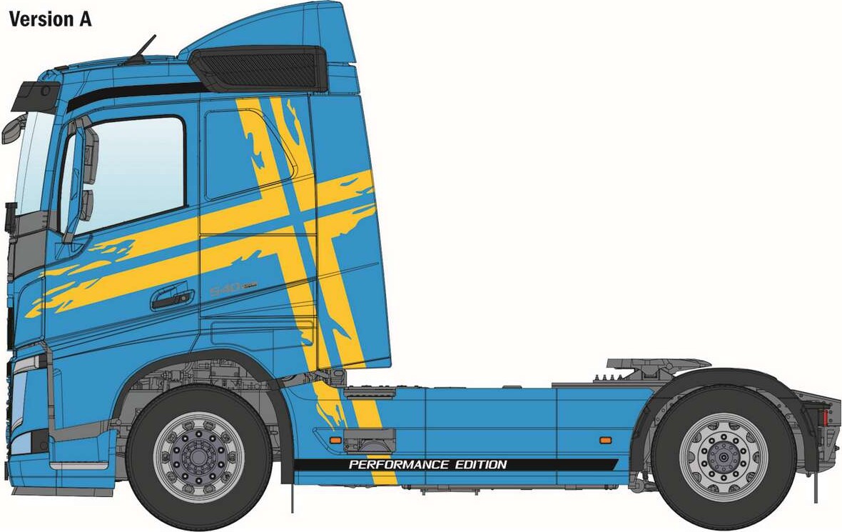 Italeri - Volvo Fh Low Roof Modellastbil Byggesæt - 1 24 - 3967S