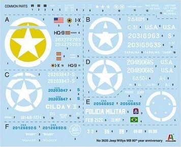 Italeri - Willys Jeep Bil Byggesæt - 1 24 - 3635