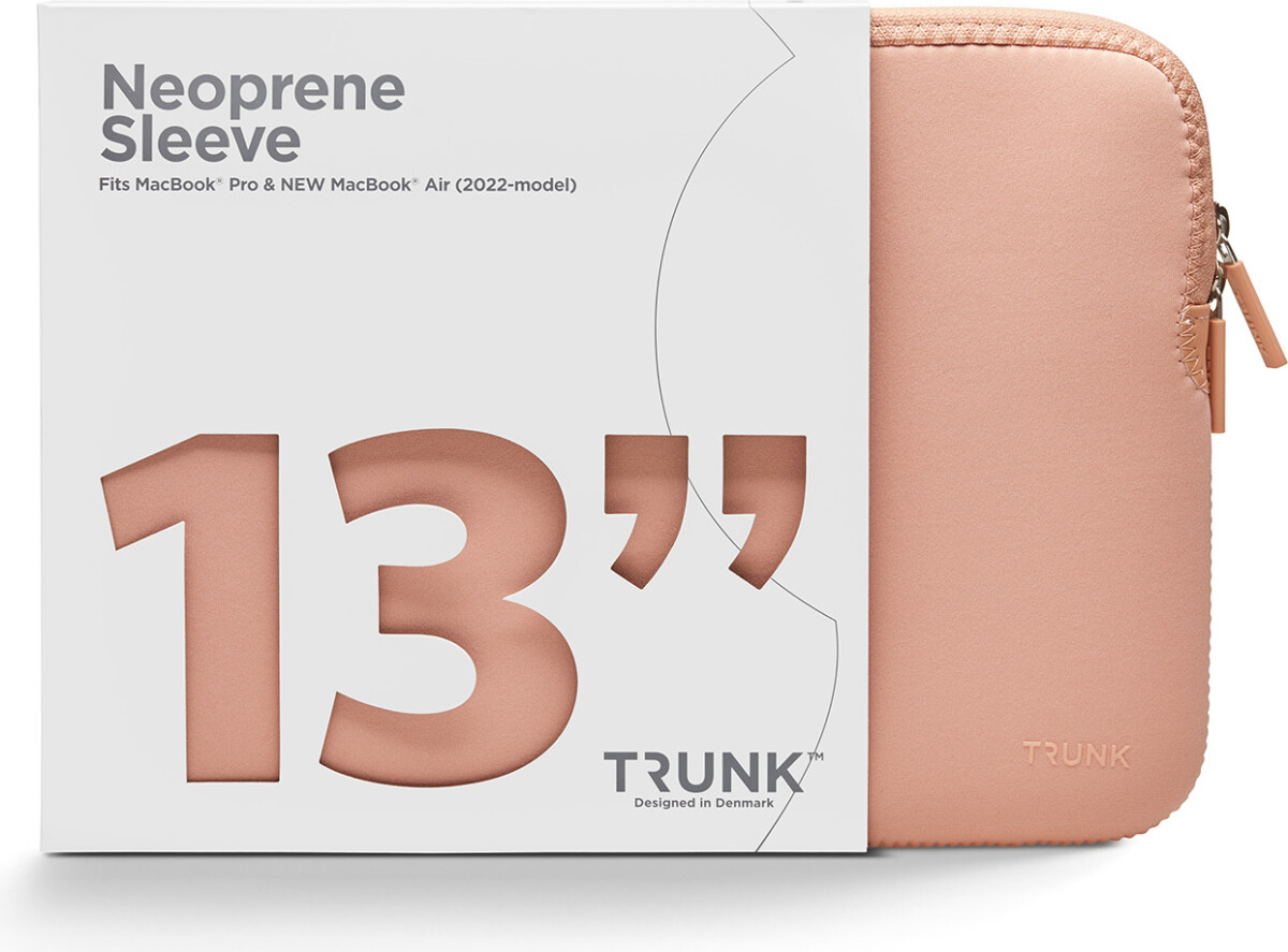 Trunk - Computer Sleeve - 13 Tommer - Neopren - Coral Pearl