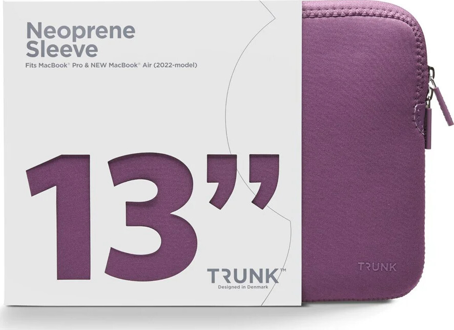 Trunk - Computer Sleeve - 13 Tommer - Neopren - Lilla