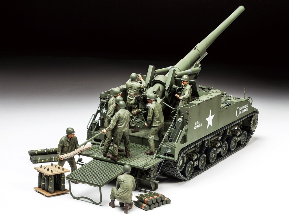 Tamiya - M40 Self Propelled 155Mm Gun Byggesæt - 1 35 - 35351