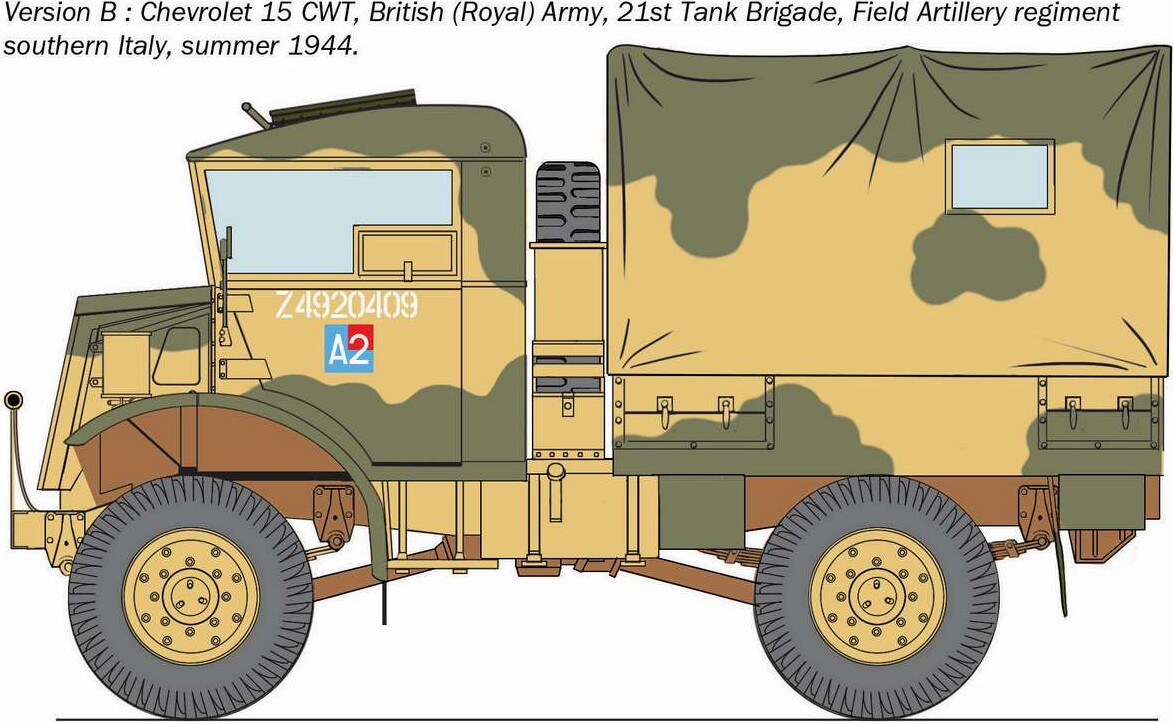 Italeri - D-Day - Chevrolet 15 Cwt 80 Års Jubilæum - 1 35 - 0233