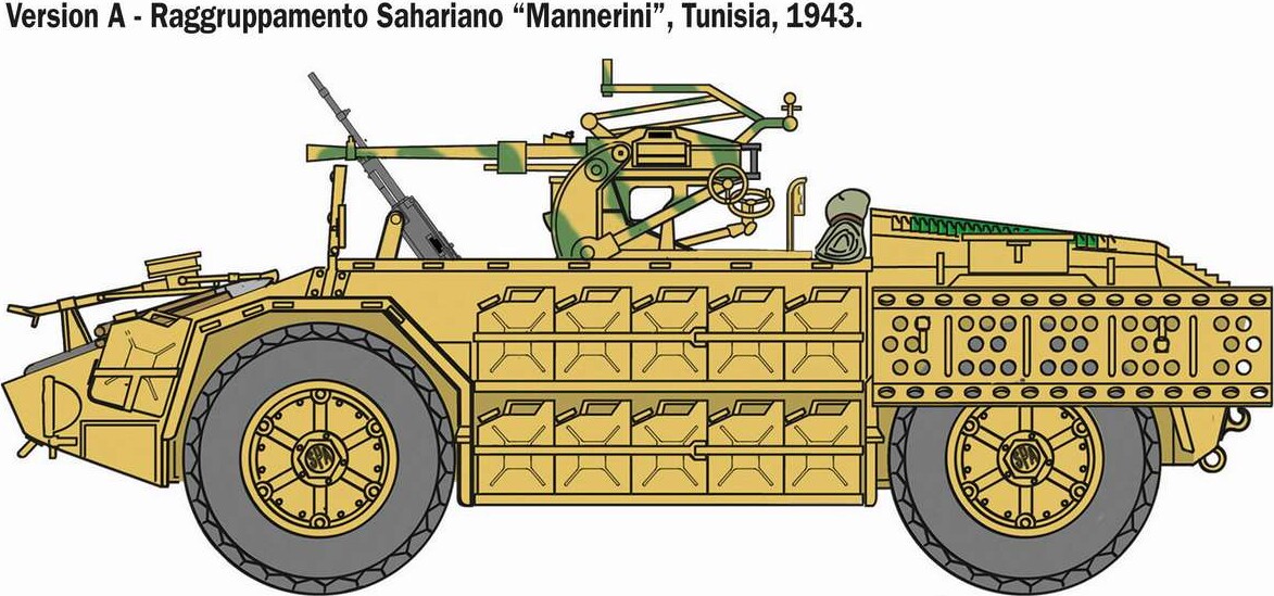 Italeri - As 42 Sahariana Model Bil Byggesæt - 1 35 - 6530