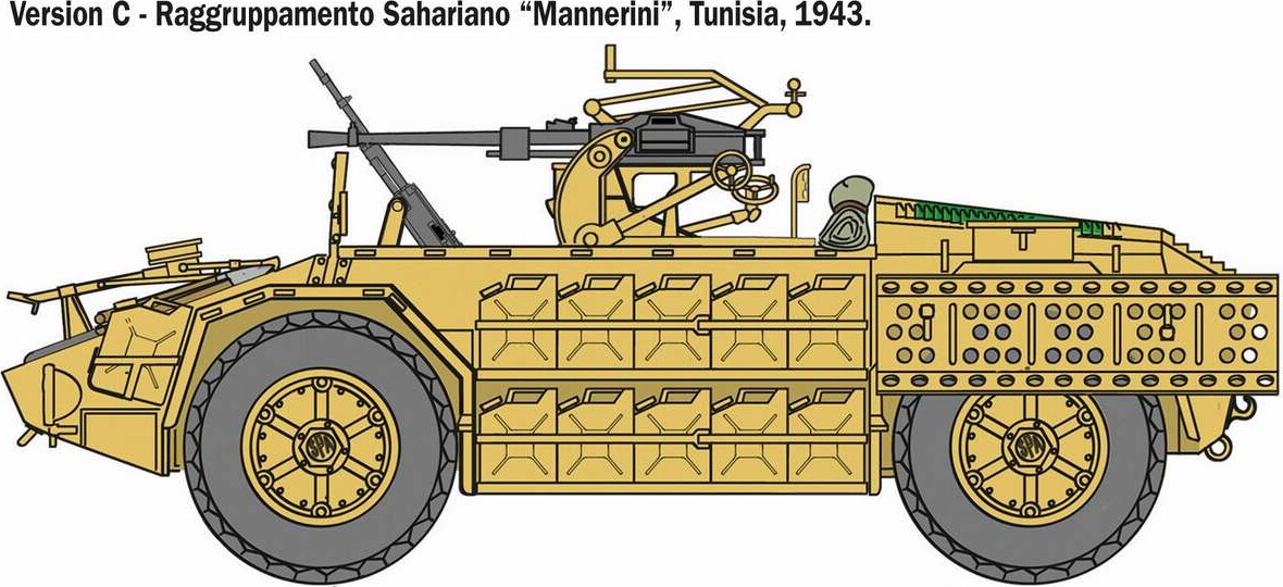 Italeri - As 42 Sahariana Model Bil Byggesæt - 1 35 - 6530
