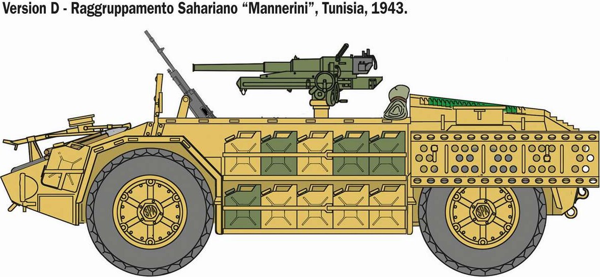Italeri - As 42 Sahariana Model Bil Byggesæt - 1 35 - 6530