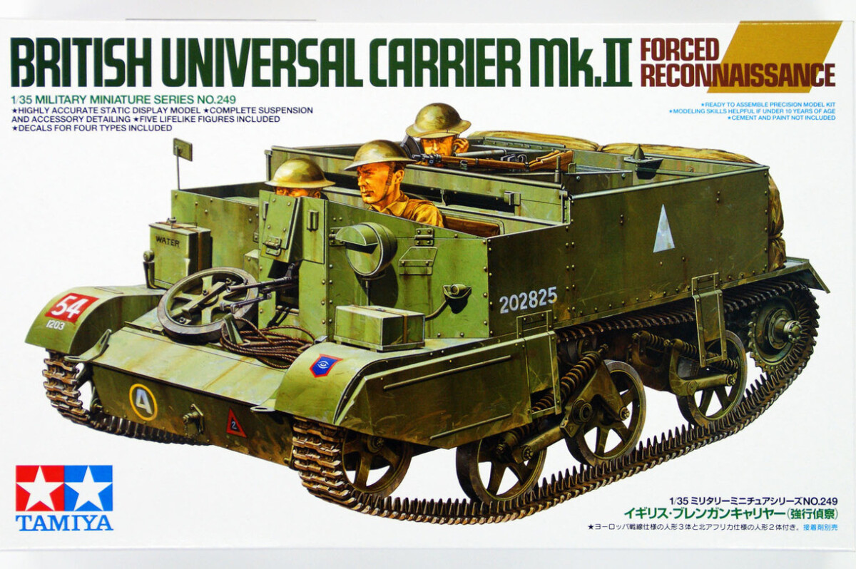 Tamiya - Bren Universal Carrier Mk2 Tank Byggesæt - 1 35 - 35249