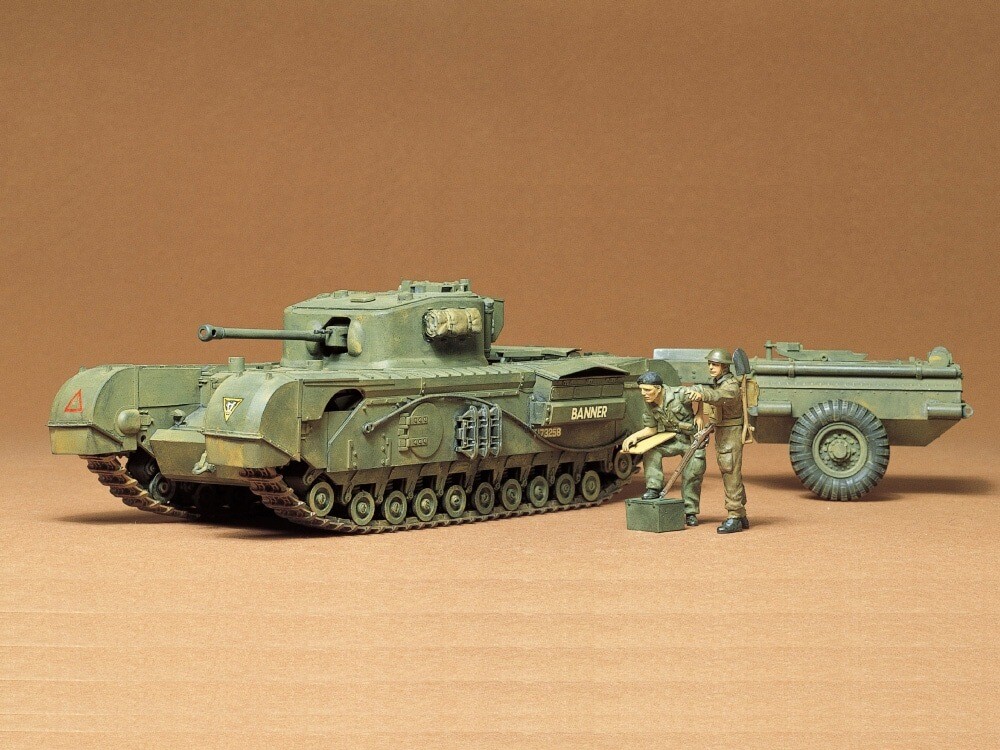 Tamiya - Churchill Crocodile British Tank Byggesæt - 1 35 - 35100