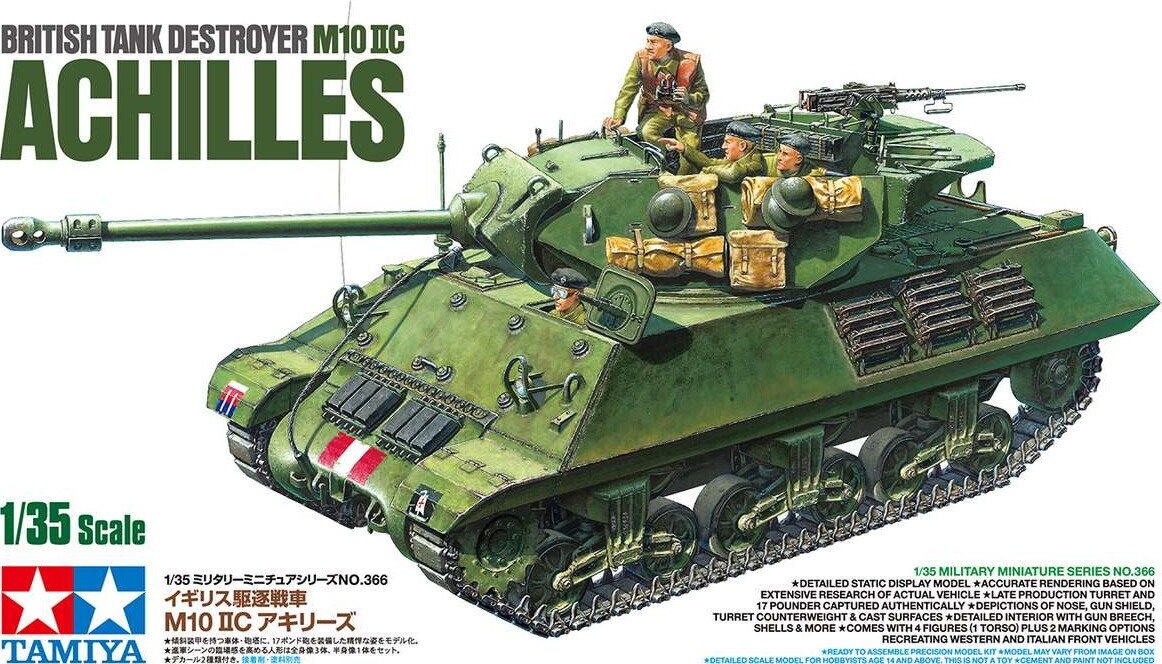 Tamiya - Achilles M10 Iic British Tank Destroyer Byggesæt - 1 35 - 35366