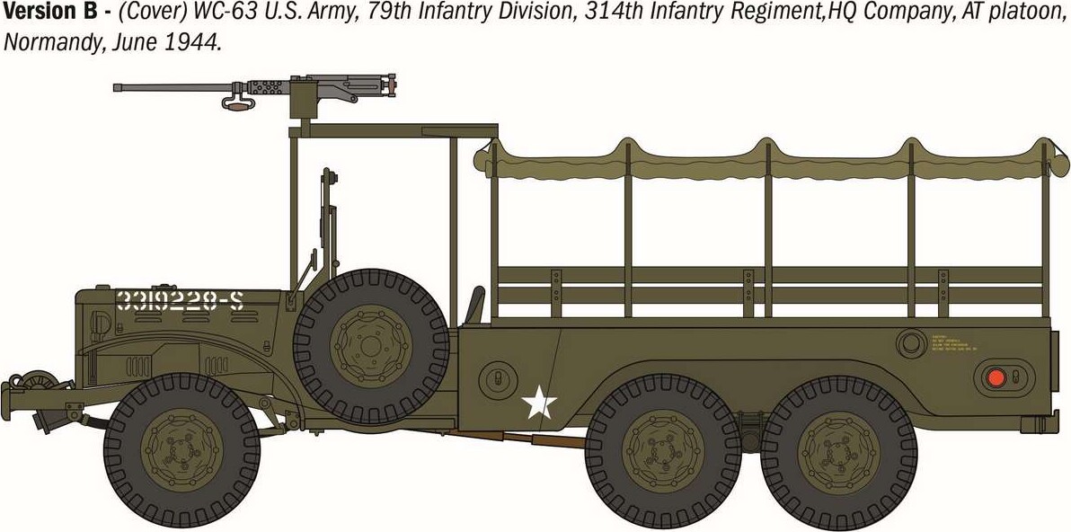Italeri 96230 - Dodge Wc-6263 15 Ton 6X6 Truck Model - 1 35