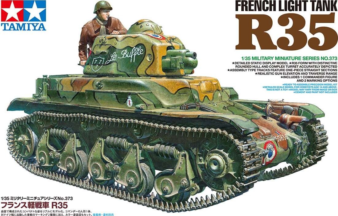 Tamiya - R35 French Light Tank Byggesæt - 1 35 - 35373