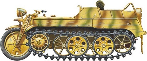 Tamiya - German Sdkfz2 Kettenkraftrad Byggesæt - 1 35 - 35377
