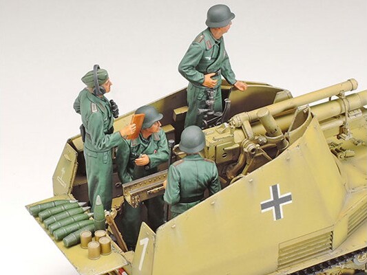 Tamiya - Wespe Italian Front German Self-Propelled Howitzer Byggesæt - 1