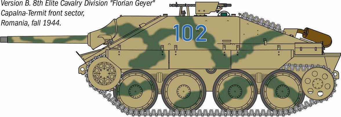 Italeri - Jagdpanzer 38T Hetzer Model Byggesæt - 1 35 - 96531