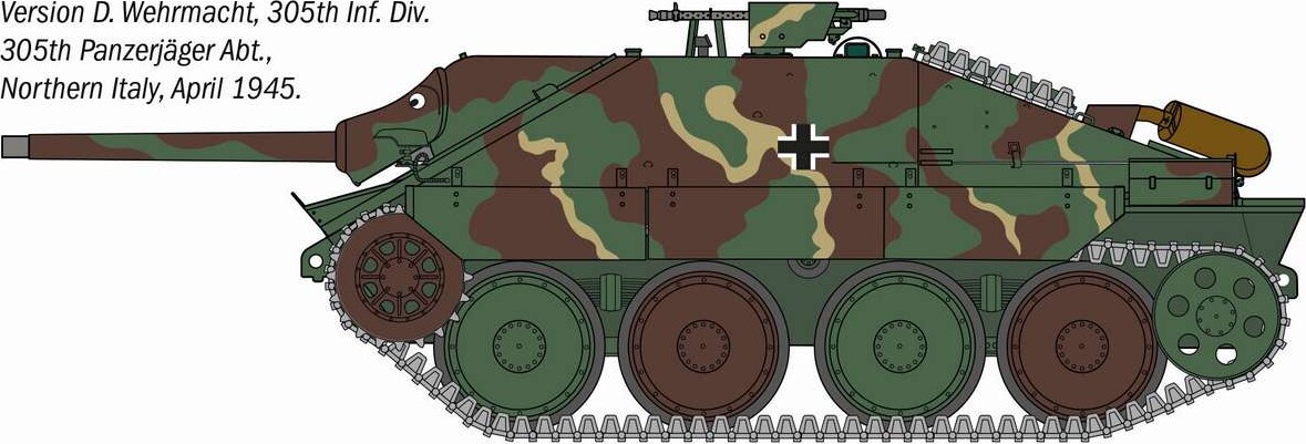Italeri - Jagdpanzer 38T Hetzer Model Byggesæt - 1 35 - 96531