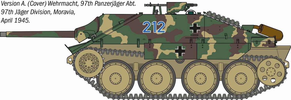 Italeri - Jagdpanzer 38T Hetzer Model Byggesæt - 1 35 - 96531
