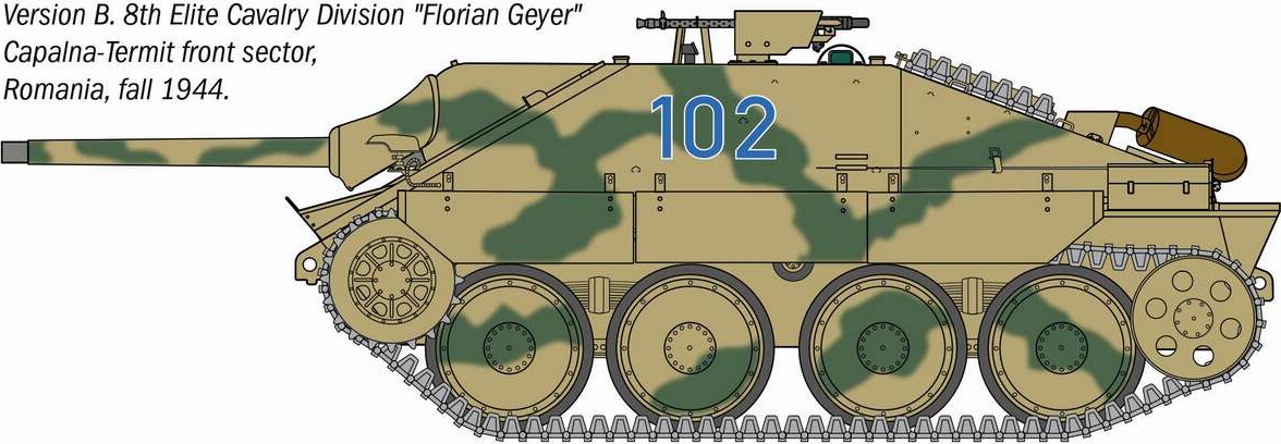 Italeri - Jagdpanzer 38T Hetzer Model Byggesæt - 1 35 - 96531