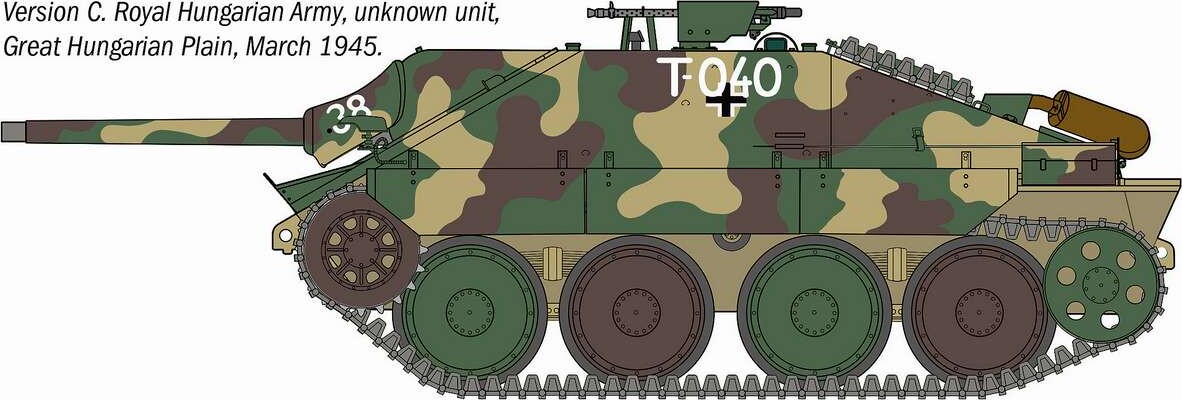 Italeri - Jagdpanzer 38T Hetzer Model Byggesæt - 1 35 - 96531