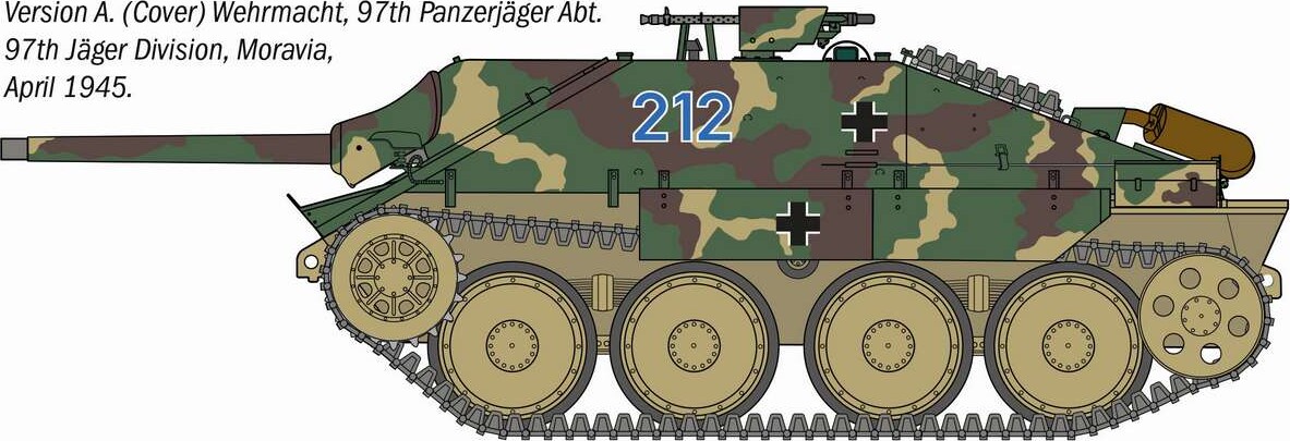 Italeri - Jagdpanzer 38T Hetzer Model Byggesæt - 1 35 - 96531