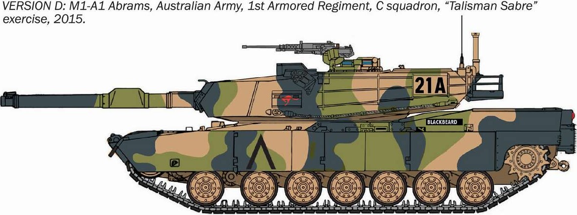 Italeri - M1A1 Abrams War Thunder Byggesæt - 1 35 - 35108