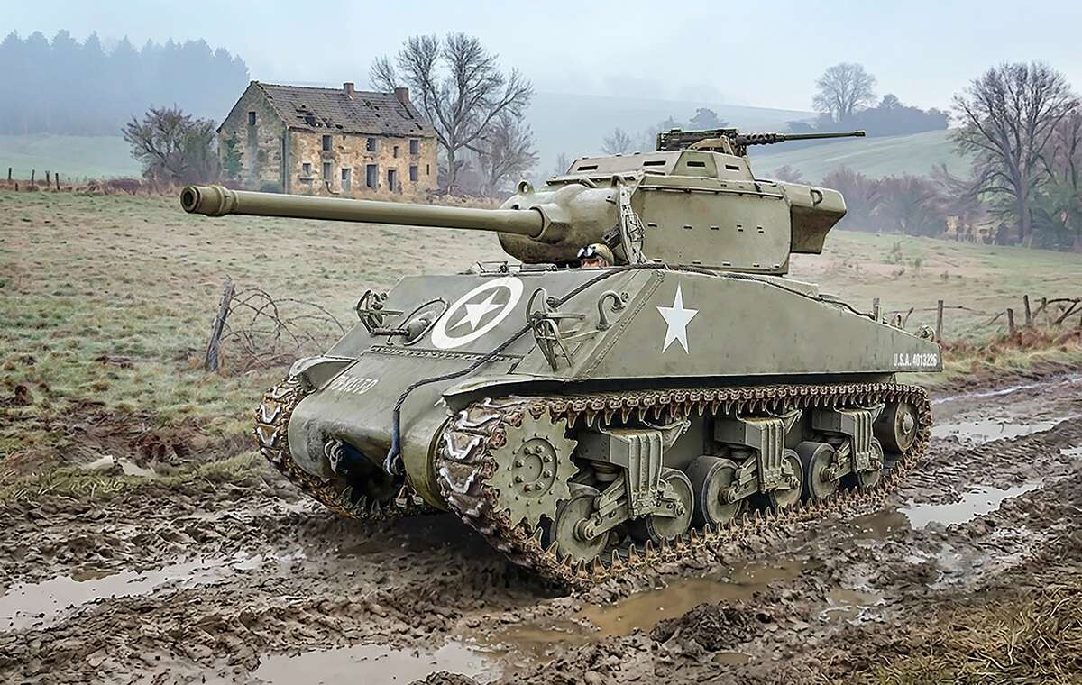 1 35 M36B1 90Mm Gun Motor Carriage - 96538 - Italeri