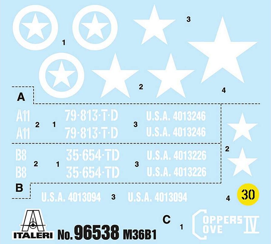 1 35 M36B1 90Mm Gun Motor Carriage - 96538 - Italeri