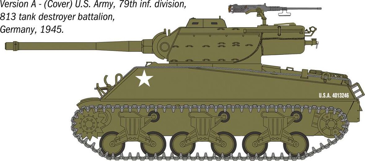 1 35 M36B1 90Mm Gun Motor Carriage - 96538 - Italeri