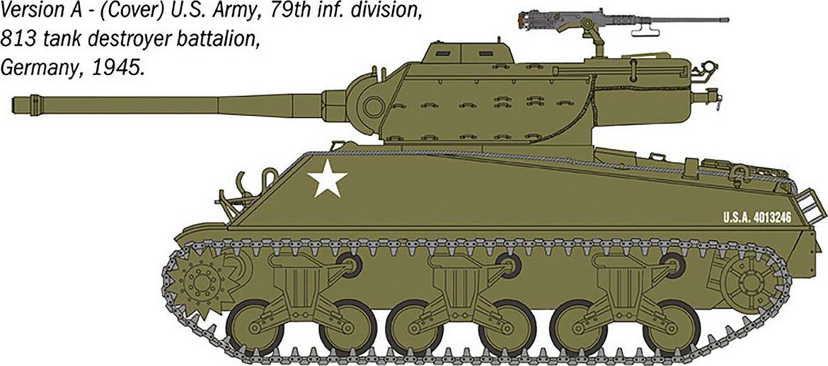 1 35 M36B1 90Mm Gun Motor Carriage - 96538 - Italeri