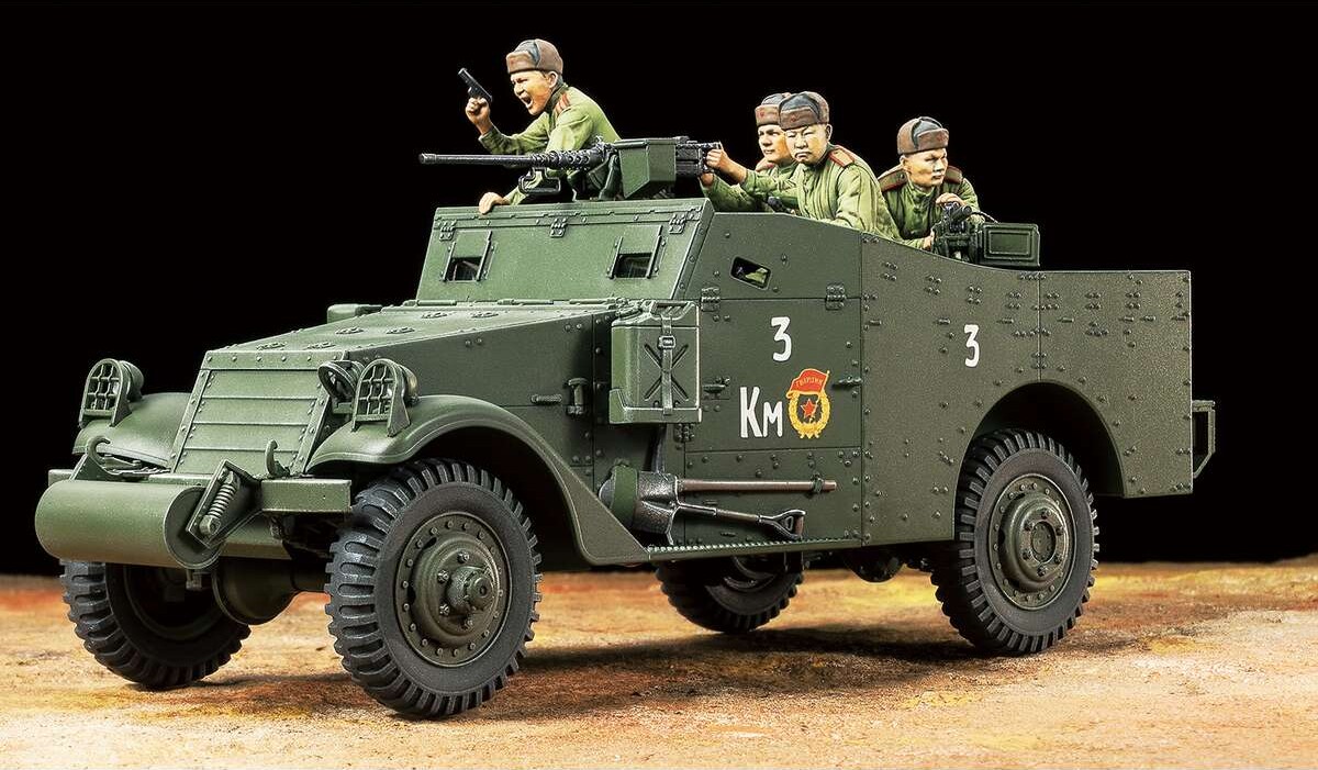 Tamiya - M3A1 Scout Car Byggesæt - 1 35 - 35363