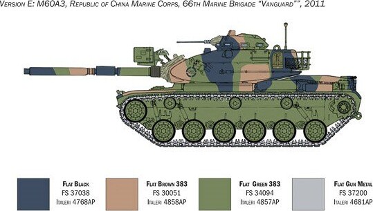 Italeri - M60A3 Tank Byggesæt - 1 35 - 6582