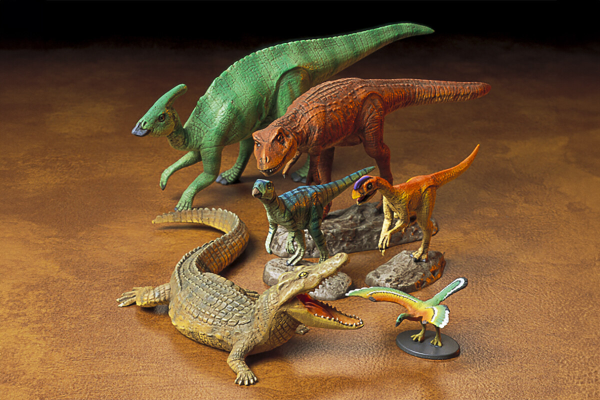 Tamiya - Mesozoic Creatures - Dinosaur Figurer - 1 35 - 60107