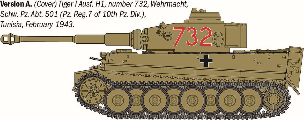 Italeri 6767 - Pz Kpfw Vi Tiger I Ausf H Tp Tank Byggesæt - 1 35