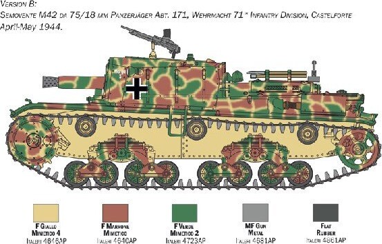 Italeri - Semovente M42 7518 Tank Byggesæt - 1 35 - 6569