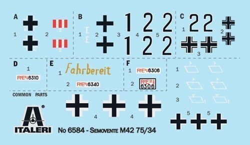 Italeri - Semovente M42 7534 Tank Byggesæt - 1 35 - 6584