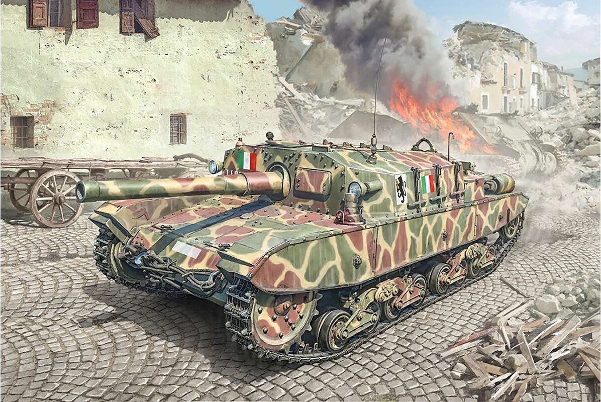 Italeri - Semovente M43 Bassotto Model Byggesæt - 1 35 - 6751
