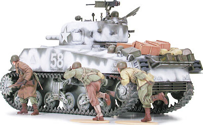 Tamiya - Sherman M4A3 105Mm Howitzer Tank Byggesæt - 1 35 - 35251