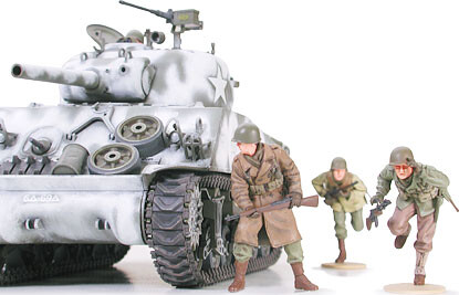 Tamiya - Sherman M4A3 105Mm Howitzer Tank Byggesæt - 1 35 - 35251