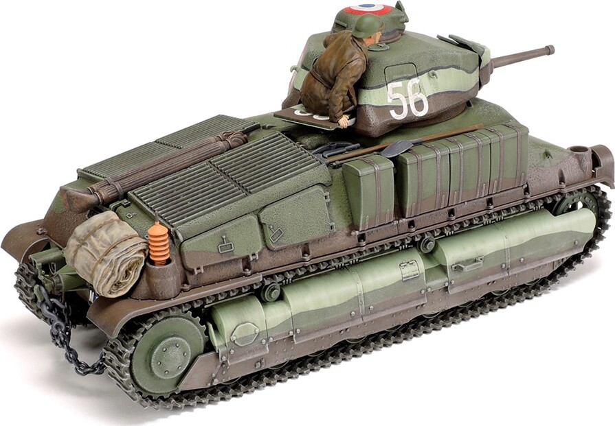 Tamiya - Somua S35 Model Tank Byggesæt - 1 35 - 35344