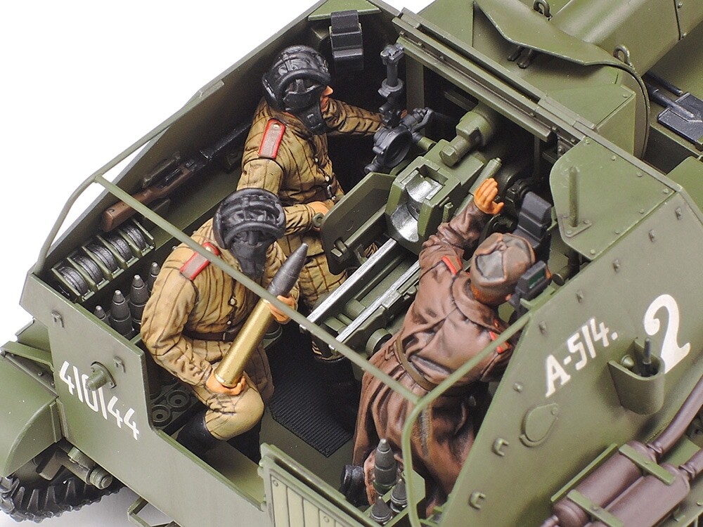 Tamiya - Su-76M Russian Self-Propelled Gun Byggesæt - 1 35 - 35348