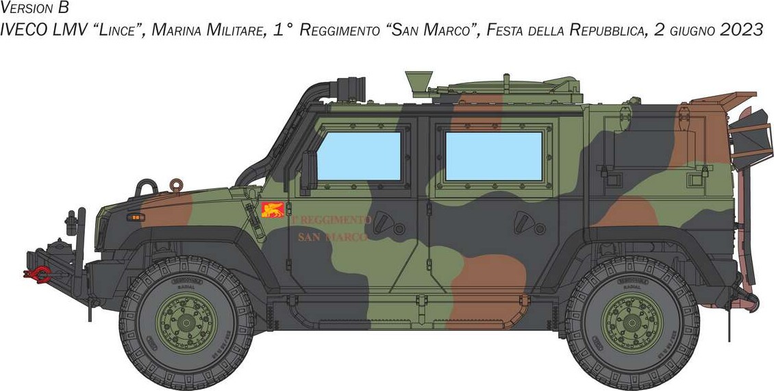 Italeri 6766 - Vtlm Lince Model Køretøj Byggesæt - 1 35