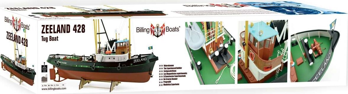 Billing Boats - Zeeland 428 Tugboat - Plastic Skrog - 1 35