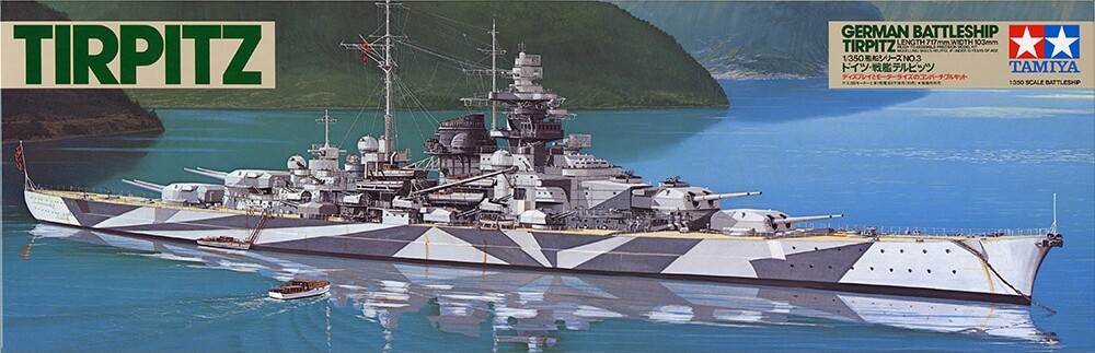 Tamiya - Tirpitz German Battleship Byggesæt - 1 350 - 78015