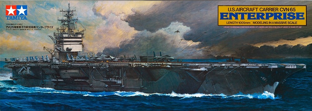 Tamiya - Aircraft Carrier Cvn-65 Enterprise Us Skib Byggesæt - 1 350 -
