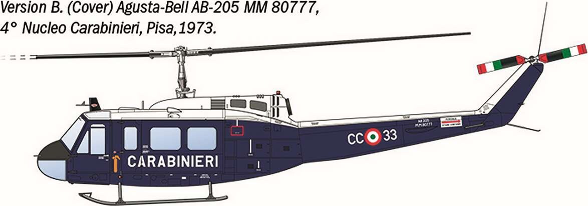 Italeri - Ab-205 Uh-1D Model Helikopter Byggesæt - 1 48 - 2845