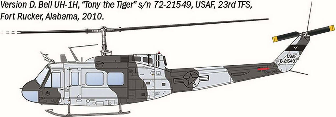 Italeri - Ab-205 Uh-1D Model Helikopter Byggesæt - 1 48 - 2845