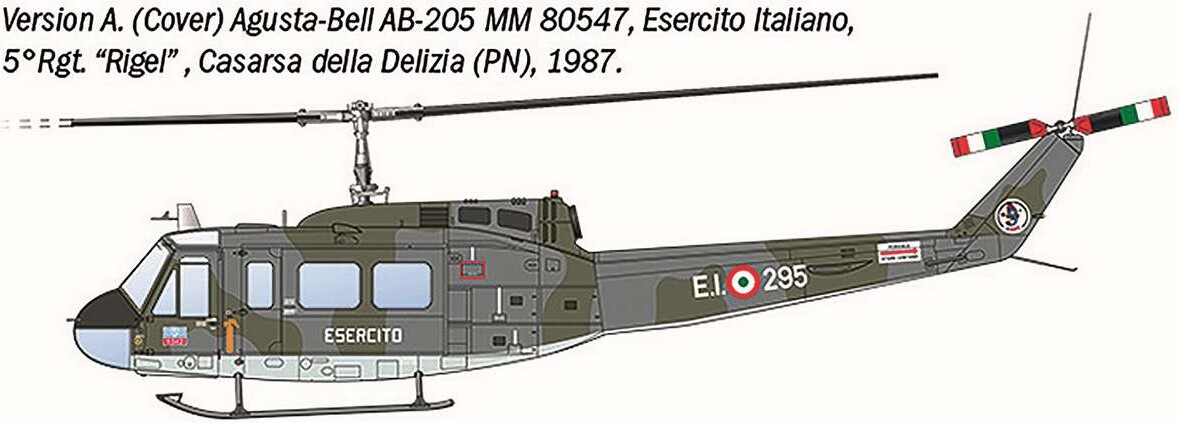 Italeri - Ab-205 Uh-1D Model Helikopter Byggesæt - 1 48 - 2845