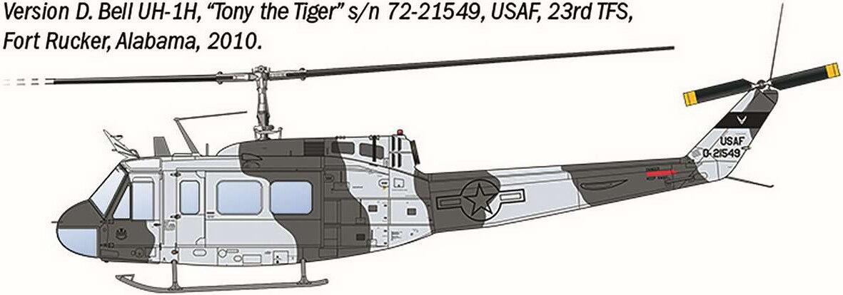 Italeri - Ab-205 Uh-1D Model Helikopter Byggesæt - 1 48 - 2845