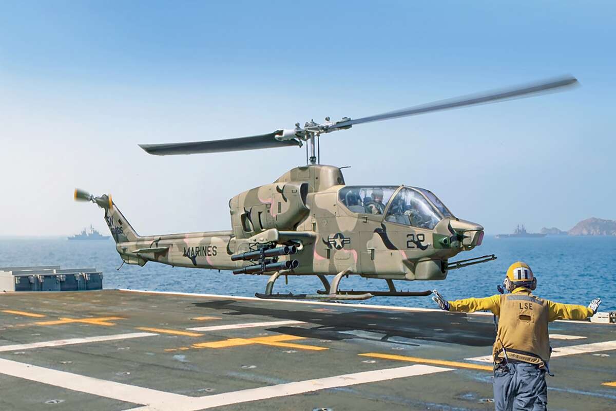 Italeri 90835 - Ah-1T Sea Cobra - 1 48 - Helikopter Byggesæt