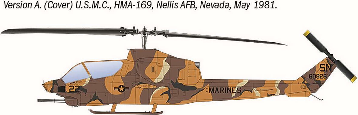 Italeri 90835 - Ah-1T Sea Cobra - 1 48 - Helikopter Byggesæt