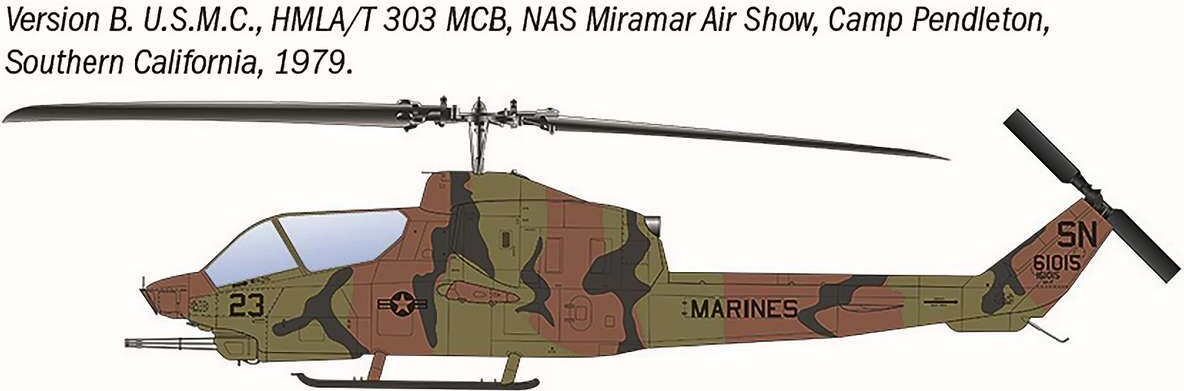 Italeri 90835 - Ah-1T Sea Cobra - 1 48 - Helikopter Byggesæt
